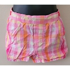 Girls Wonder Kids Size 3T Pink Plaid Shorts